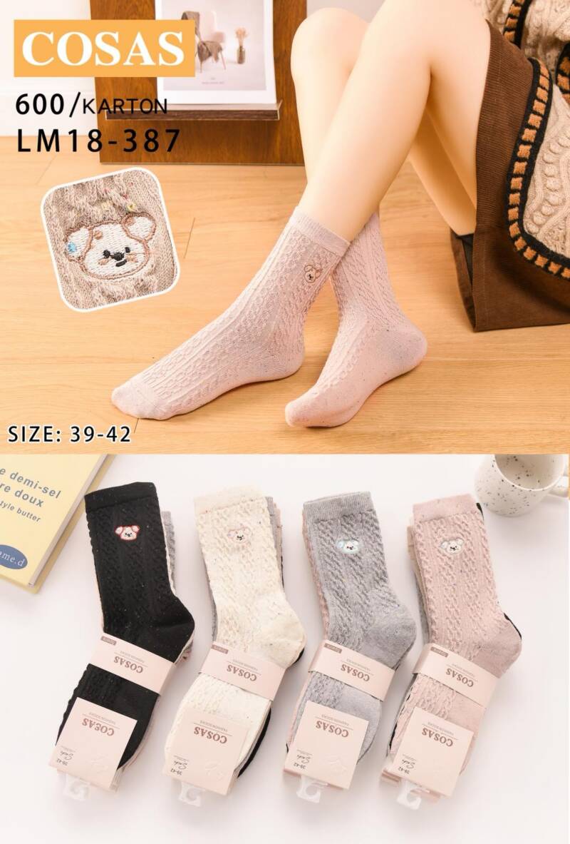 Skarpety damskie Roz 39-42, Mix kolor Paczka 40 szt